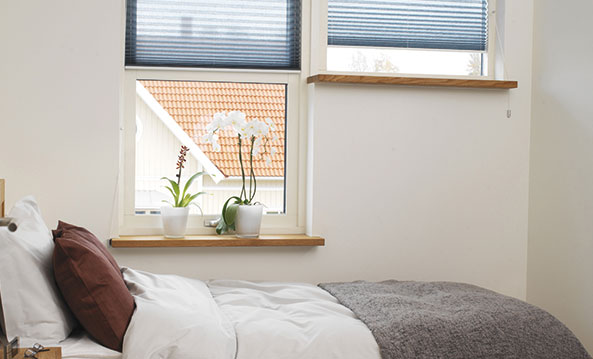 Plissee Fensterdekoration